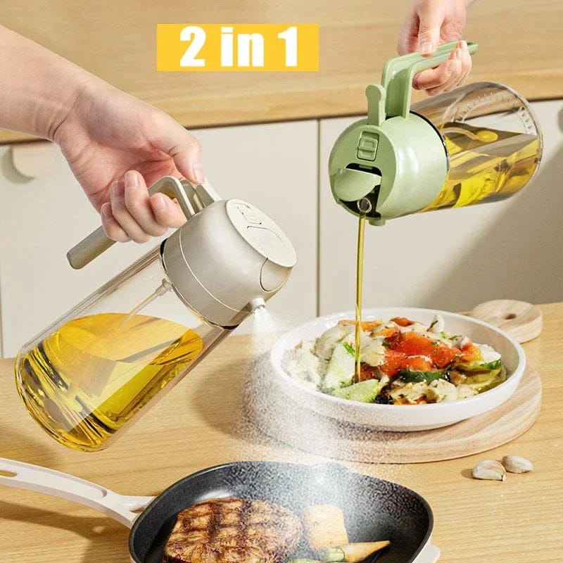 2-In-1 Oil Sprayer Bottle For Cooking & BBQ