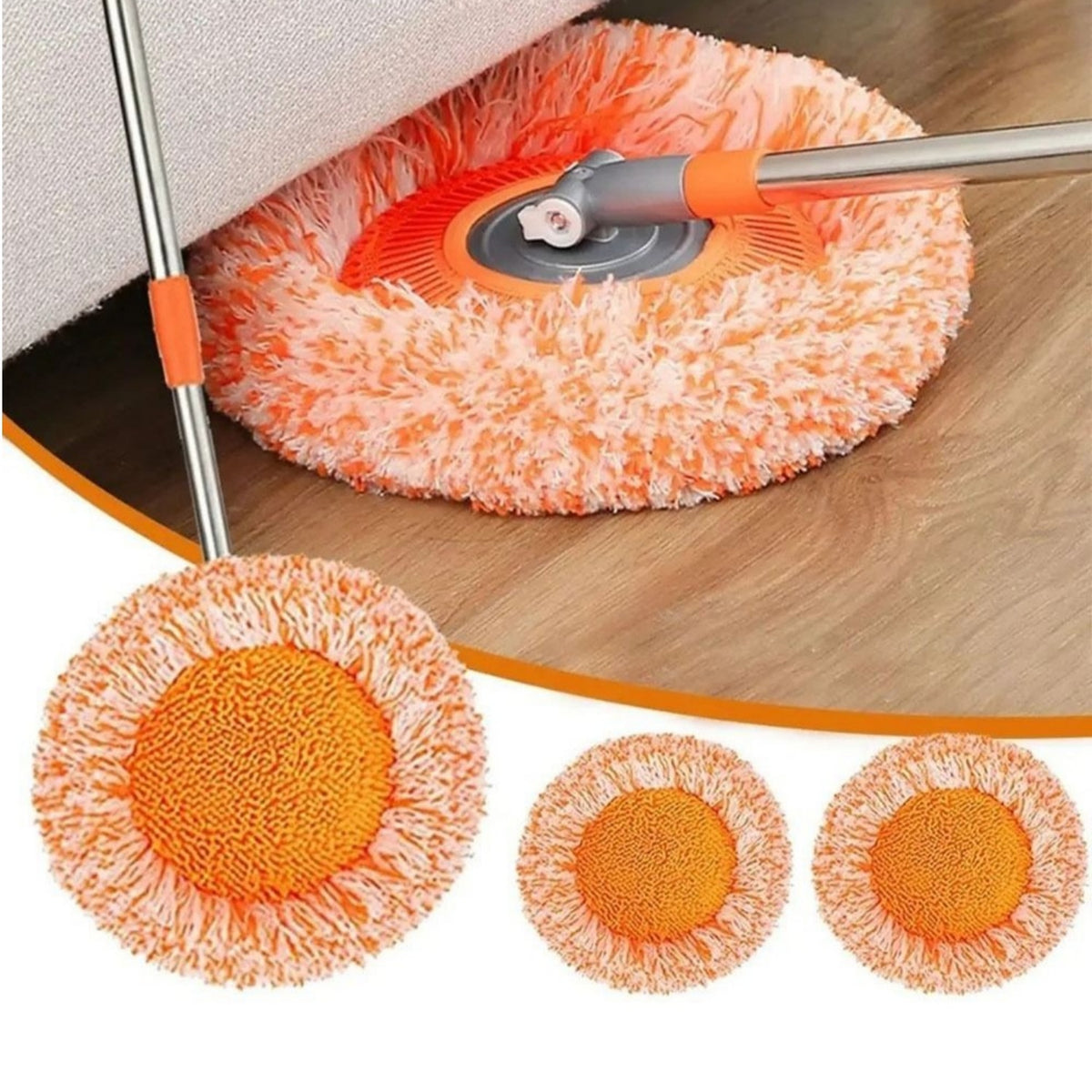 SpinClean Pro — 360° Microfiber Spin Mop with Easy Wringer