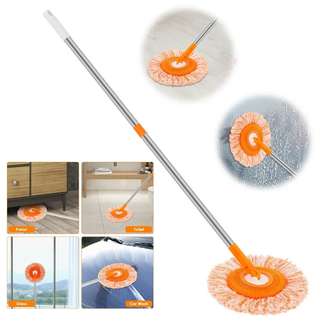 SpinClean Pro — 360° Microfiber Spin Mop with Easy Wringer