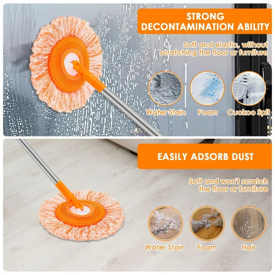 SpinClean Pro — 360° Microfiber Spin Mop with Easy Wringer