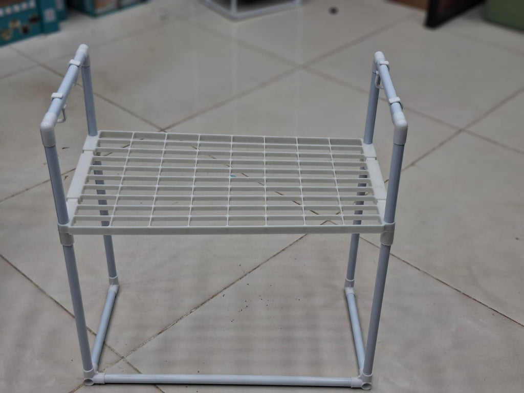 Microwave Oven Storage Rack - 2-Tier Kitchen Organizer Shelf