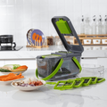 22-in-1 Multifunctional Vegetable Cutter with Storage Basket