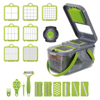 22-in-1 Multifunctional Vegetable Cutter with Storage Basket
