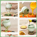 4-in-1 Handheld Electric Vegetable Cutter & Slicer Set