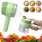 4-in-1 Handheld Electric Vegetable Cutter & Slicer Set