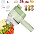 4-in-1 Handheld Electric Vegetable Cutter & Slicer Set
