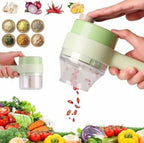 4-in-1 Handheld Electric Vegetable Cutter & Slicer Set
