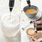 2-in-1 USB Rechargeable Milk Frother & Egg Whisk