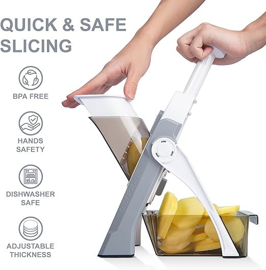 SliceGuard Pro — Safe Mandoline Slicer & Vegetable Cutter