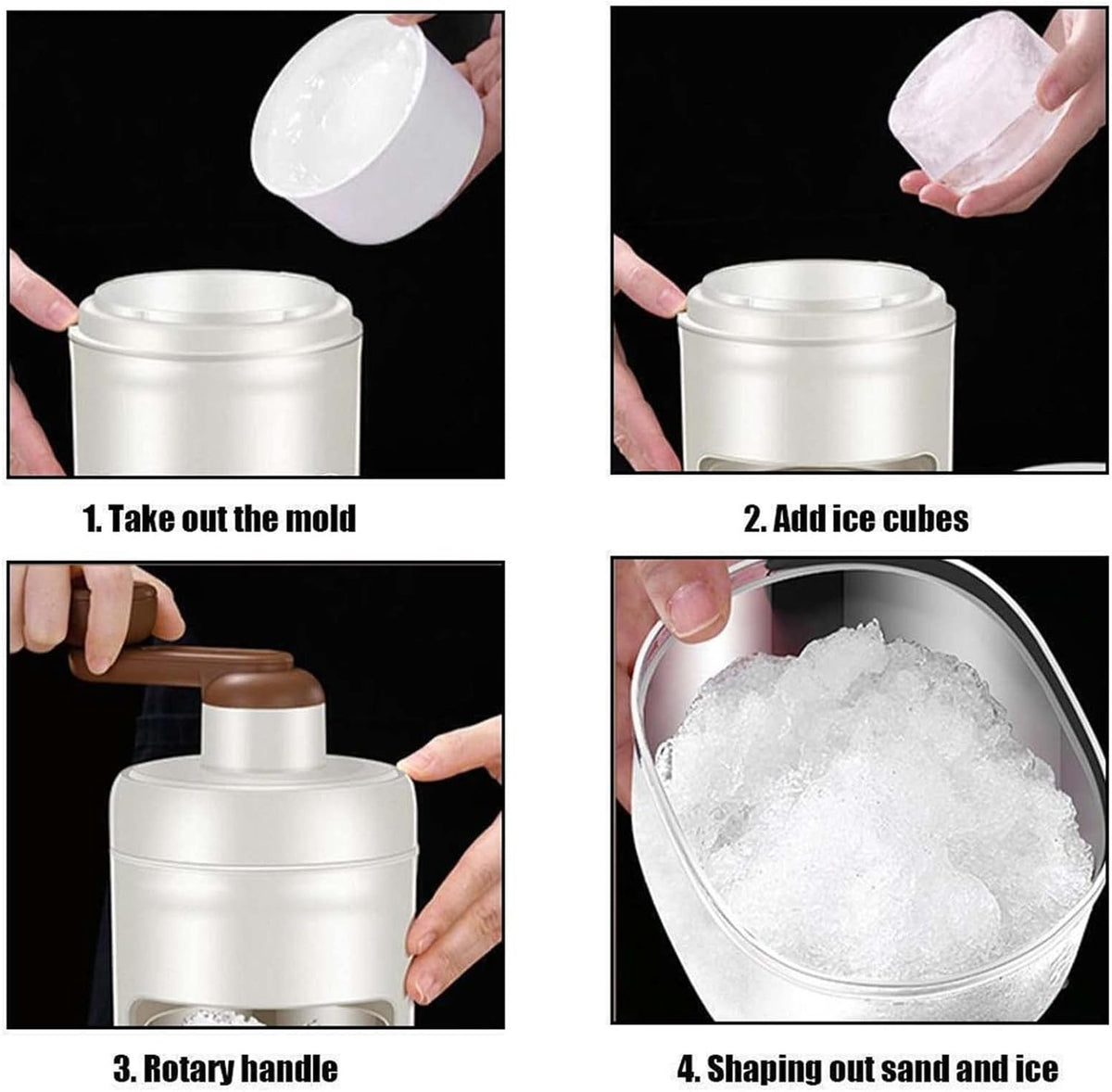 Manual Ice Crusher Shaved Ice Maker