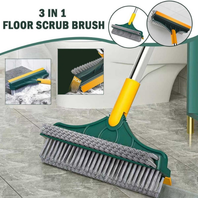 FlexClean 3-in-1 Extendable Floor Brush & Wiper