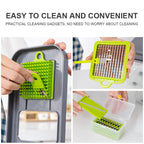 22-in-1 Multifunctional Vegetable Cutter with Storage Basket