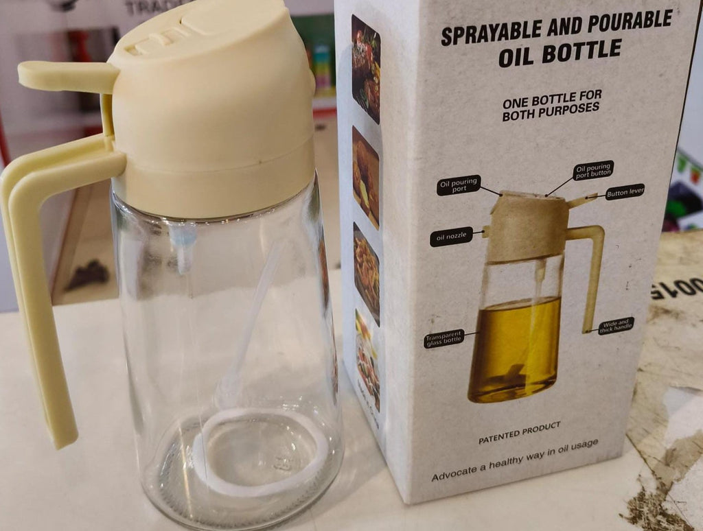 2-In-1 Oil Sprayer Bottle For Cooking & BBQ